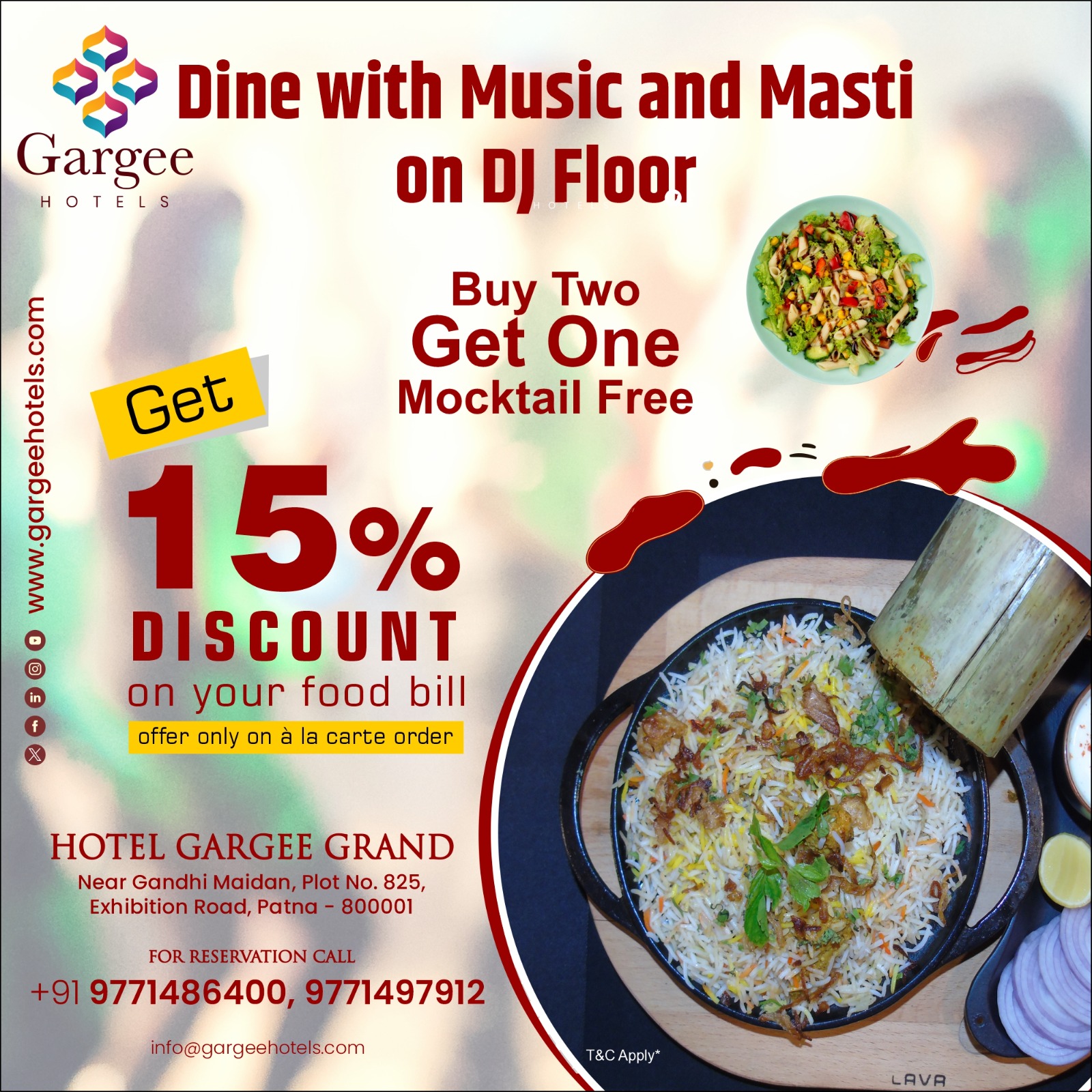 Dine Experience Wth Gargee Hotels Rooftop Restaurant